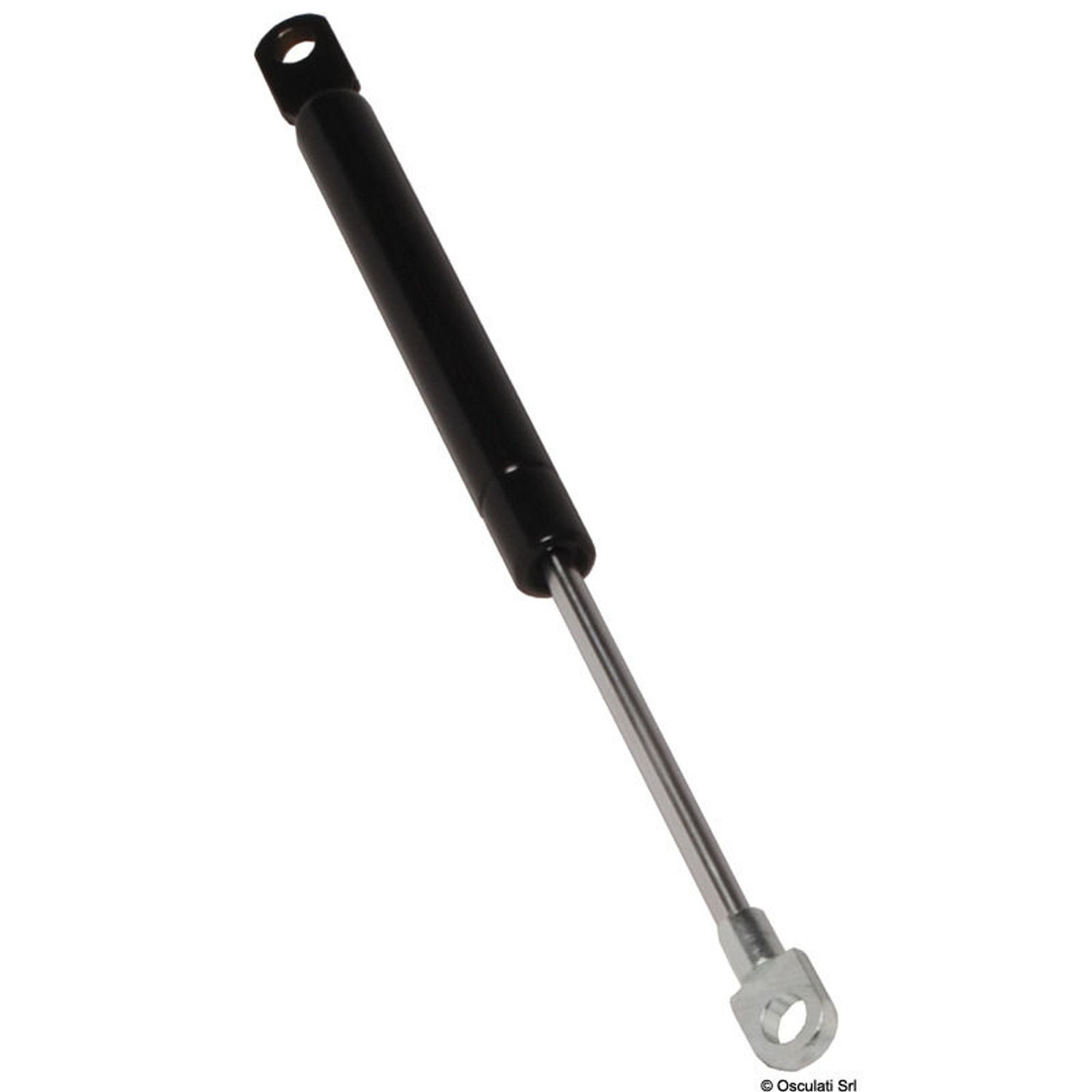Lackerad stålgasfjäder 600 mm 20 kg
