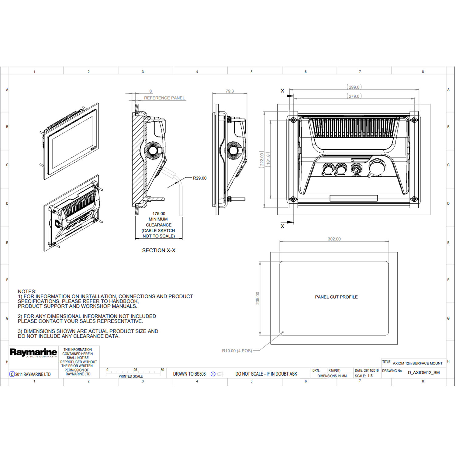 Raymarine Axiom+ 12 MFD Kartplotter