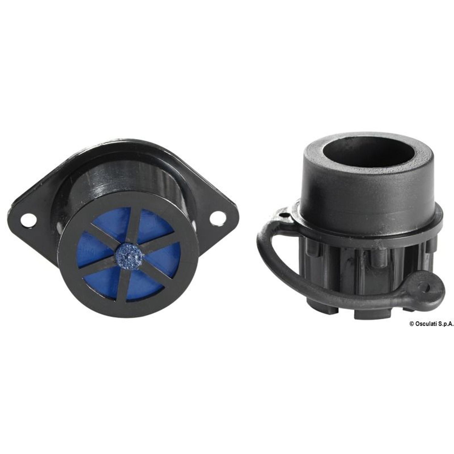 Dräneringsplugg i nylon med ventil 36 mm