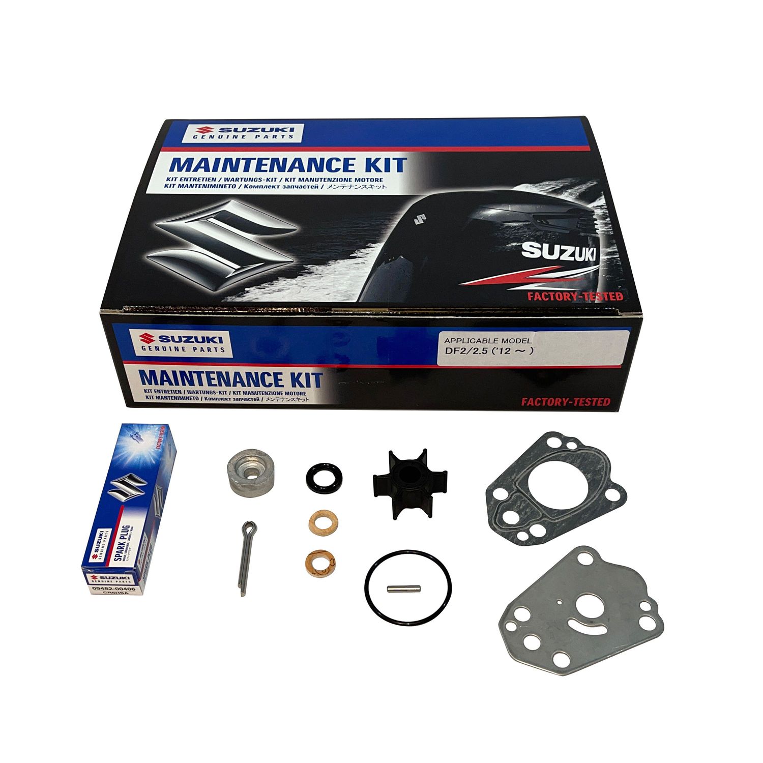 Suzuki service-kit, df2/2.5 2012 og frem