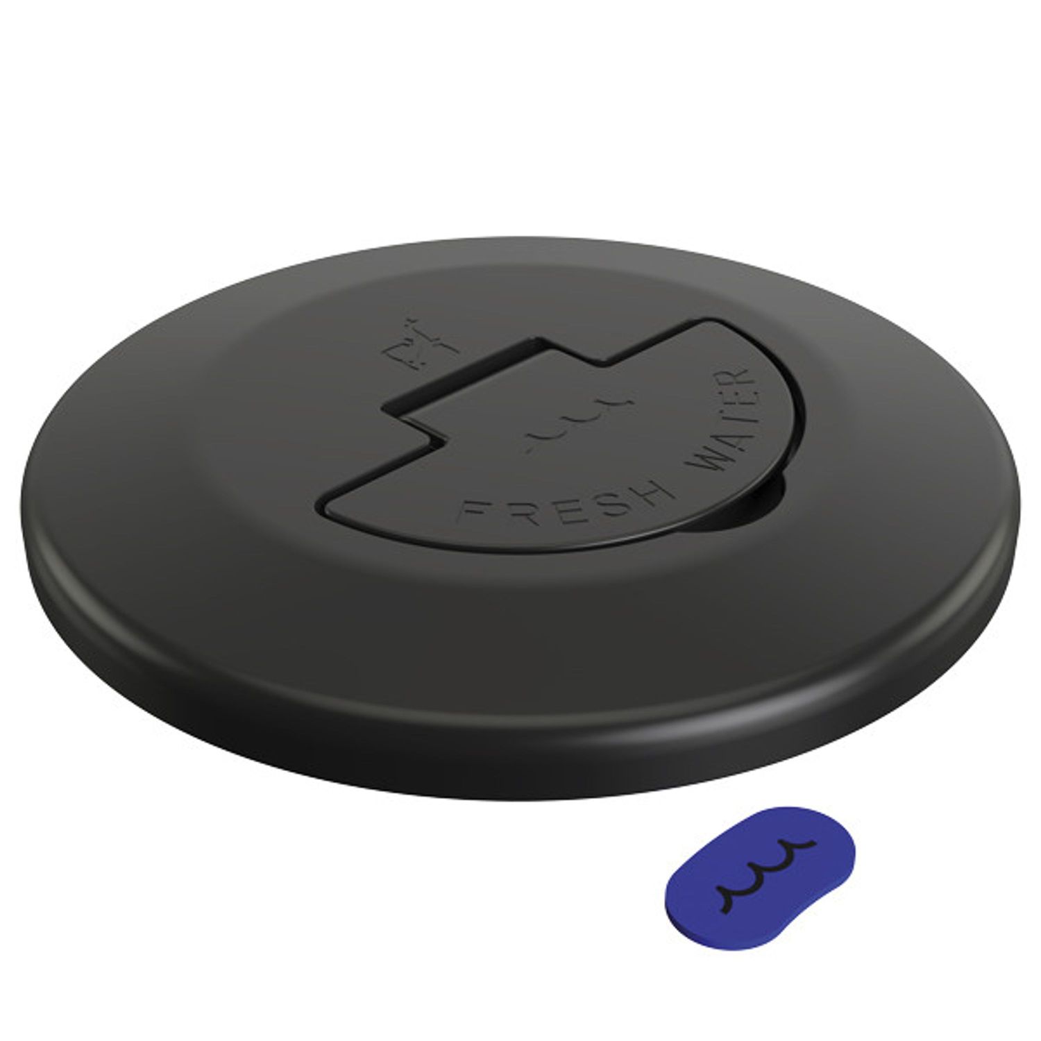 Roca Däckförskruvning Lock Svarteloxerat