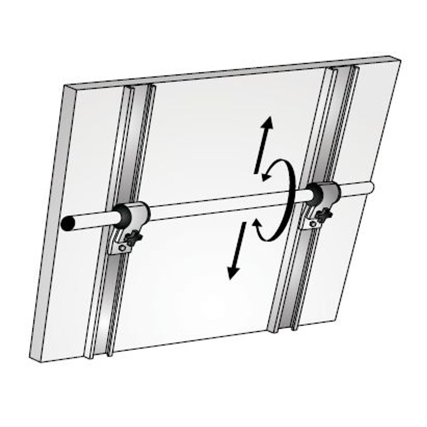 Justerbar Solcellepanelholder