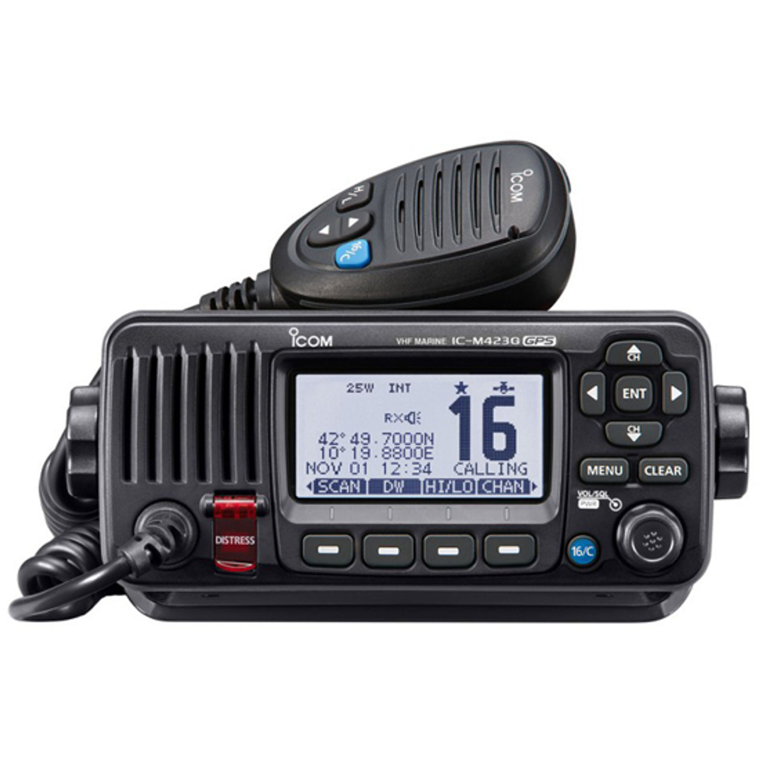 ICOM VHF IC-M423GE Fastmontert Marineradio