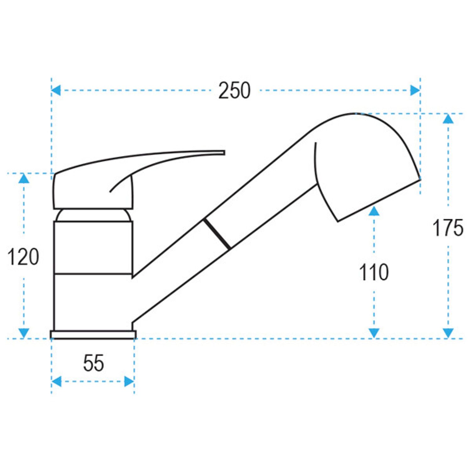 Nuova Rade blandare med duschmunstycke 150 cm