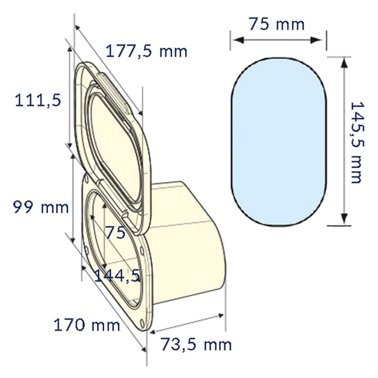 Blandebatteri med dusj, hvit, 3 meter slange