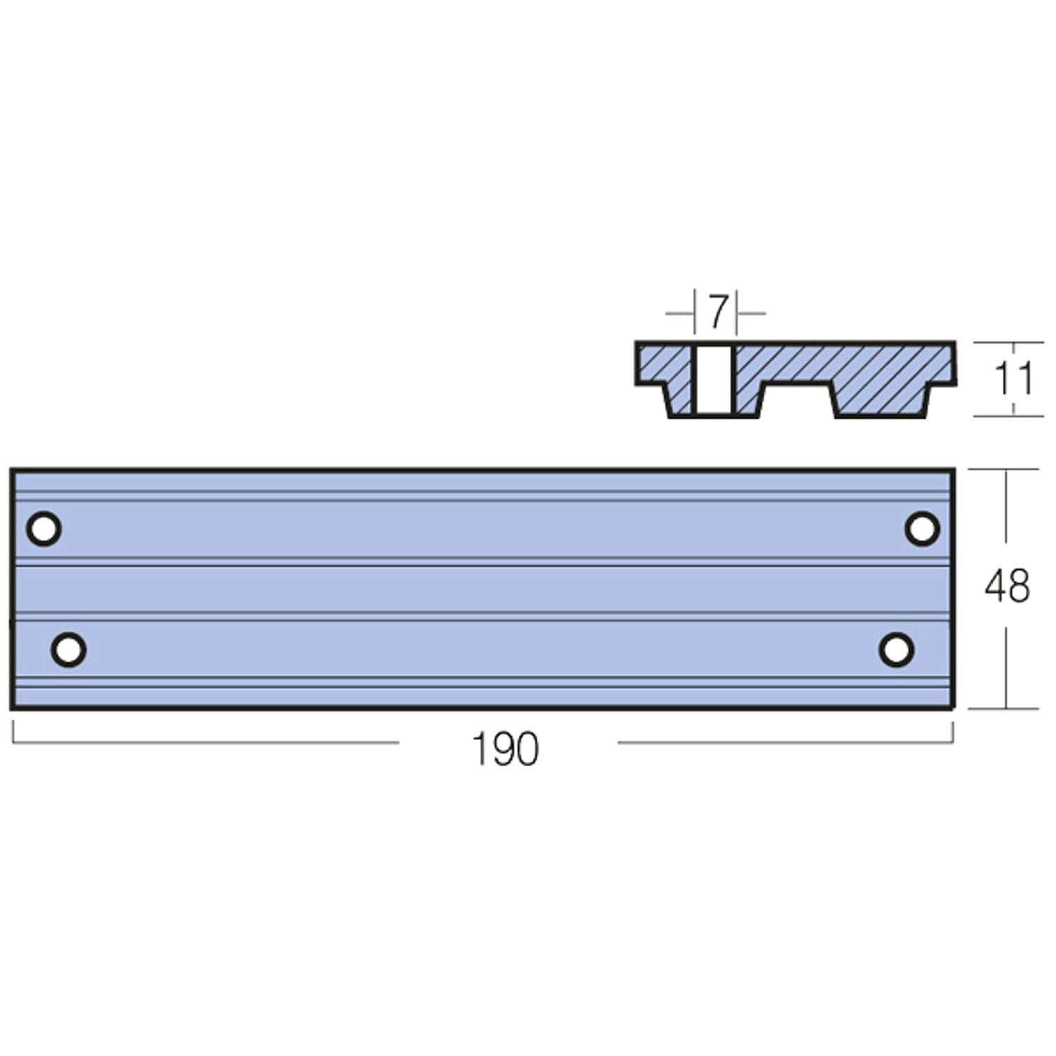 Sinkanode for Mercury 40 - 225Hk