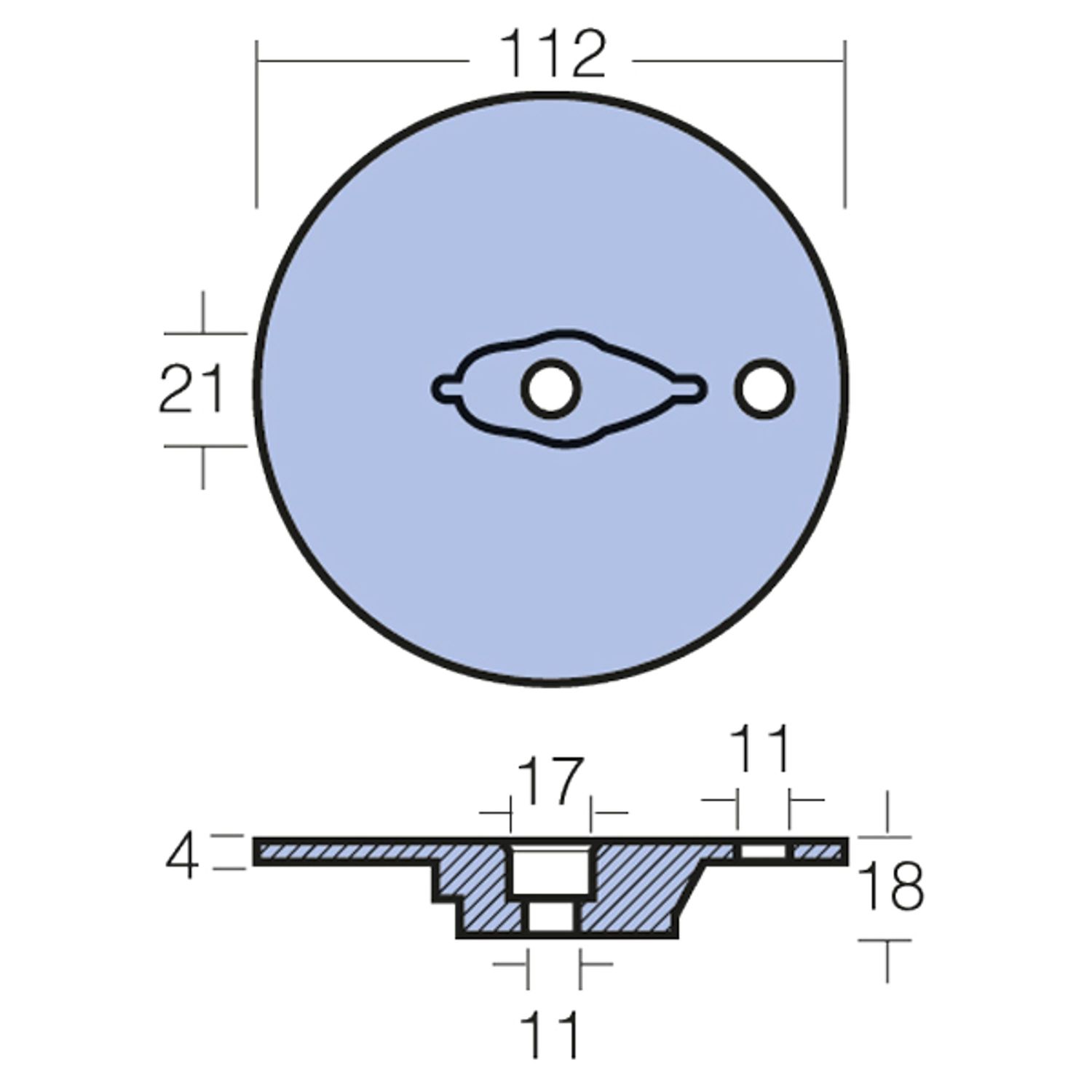 Tecnoseal Sinkanode for Mercury, Mercruiser Verado E Bravo