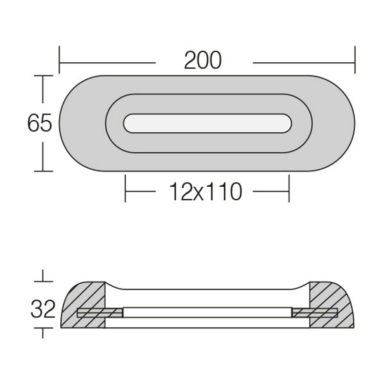 1852 motorbåds anode 1,3 kg (hed tidligere 1141840)