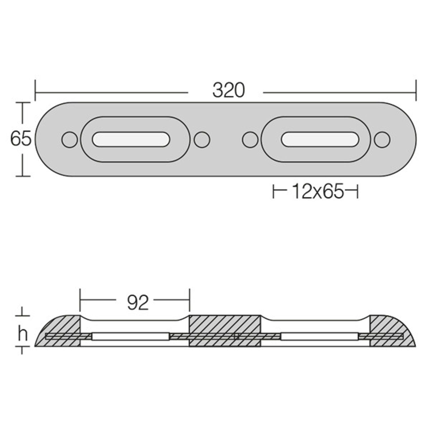 1852 motorbåds anode 2,4 kg (hed tidligere 1141841)