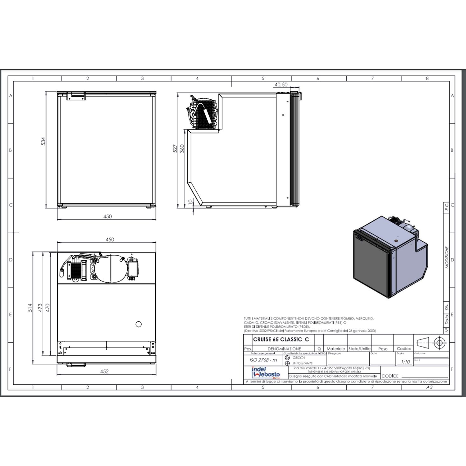 Isotherm CR65 Køleskab 65 L