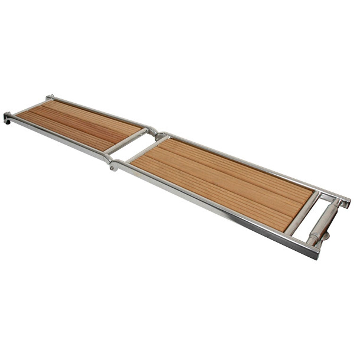 Landgång L:160 cm B: 28 cm Rostfritt Stål/Teak