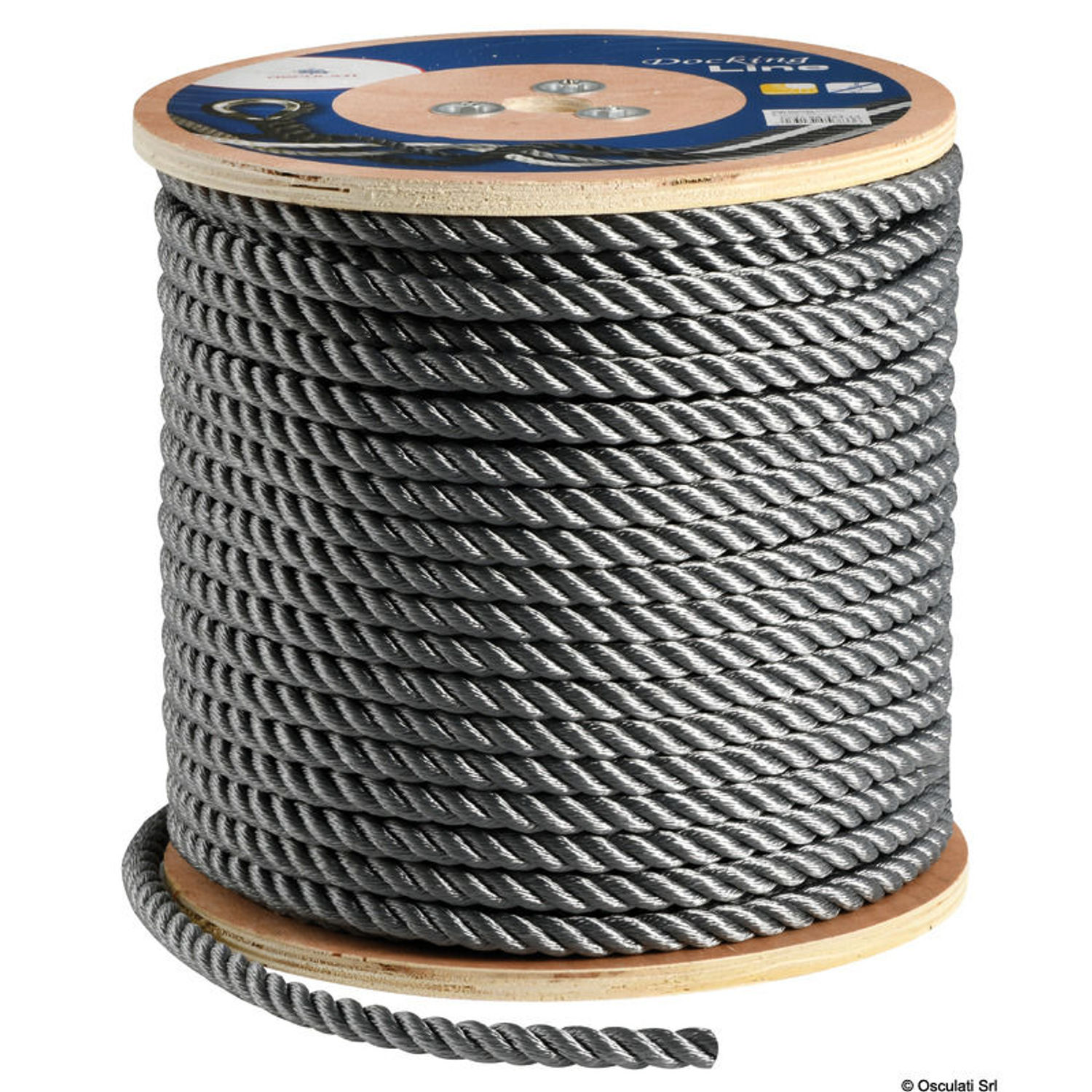 3-slått line grå 12 mm