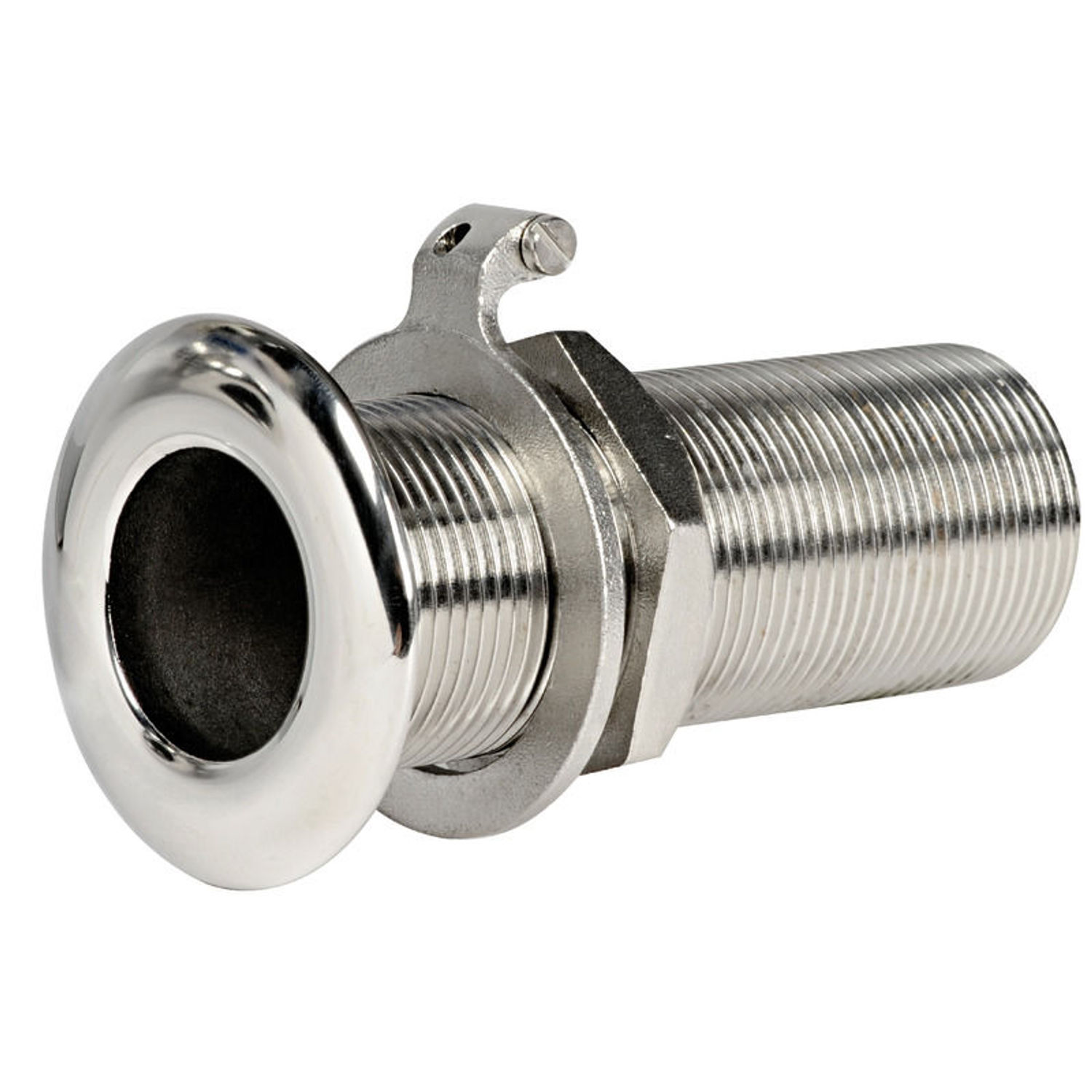 Skroggjennomføring AISI 316 speilpolert lang 1"1/2x 112mm