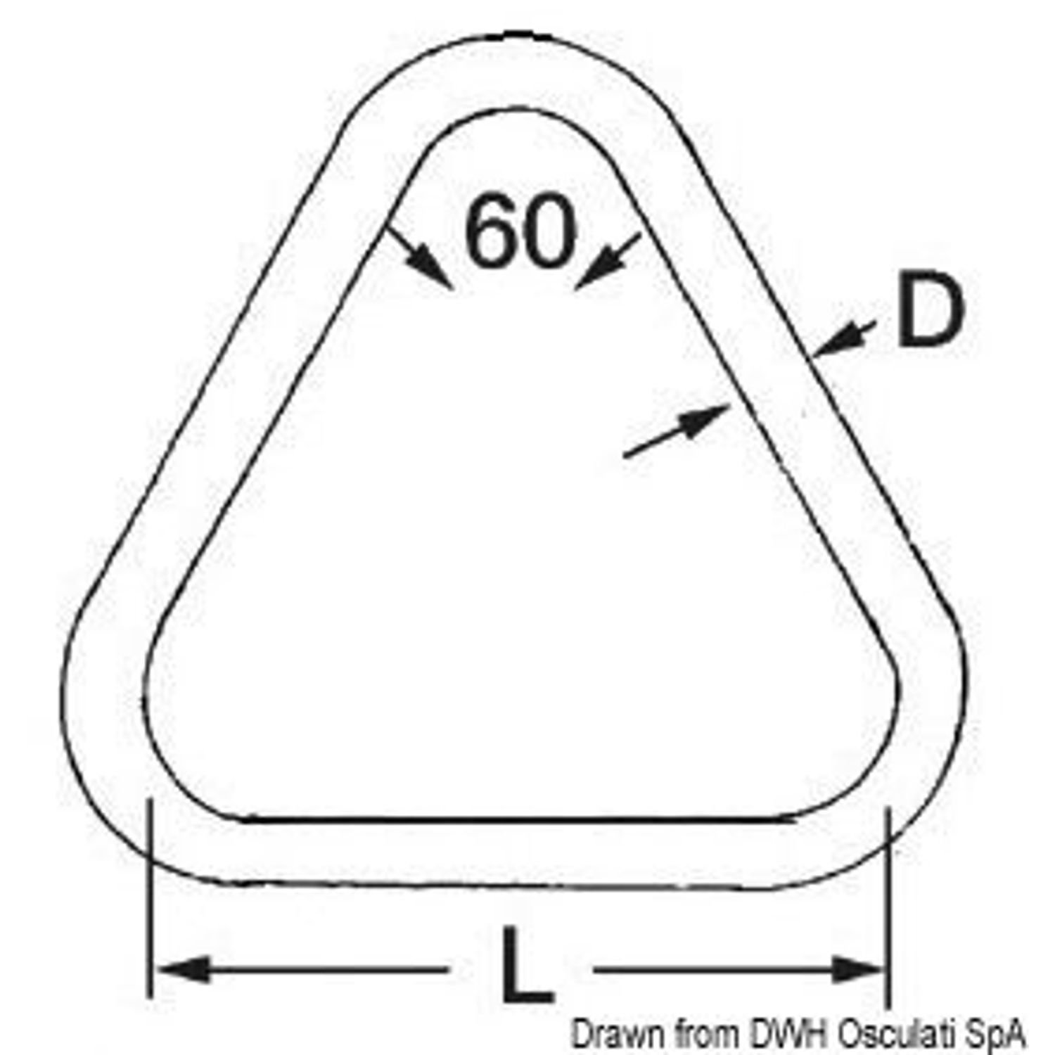 Kolmiorengas 5x30 mm