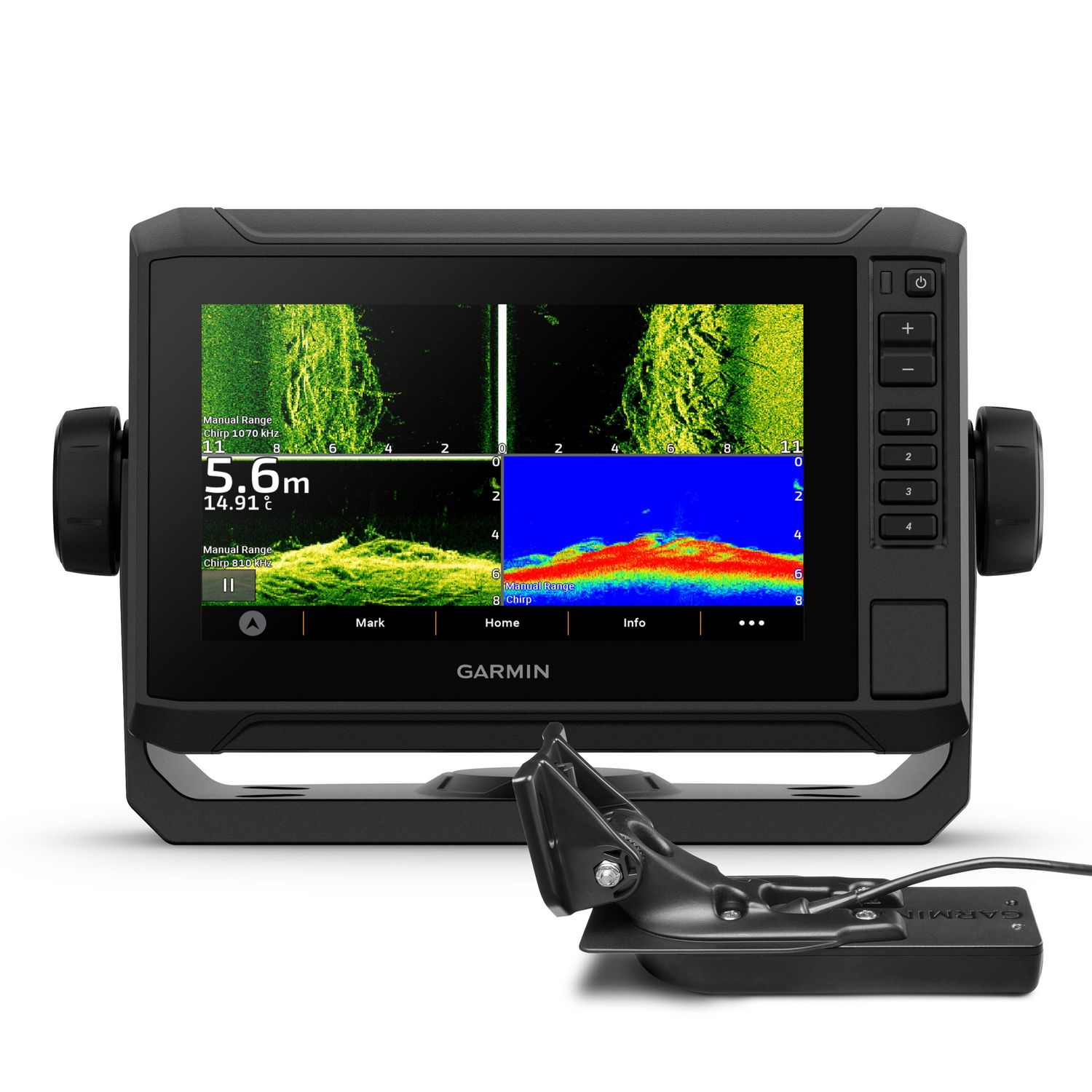 Garmin ECHOMAP UHD2 7" Kartplotter 72sv med GT54UHD-TM-svinger