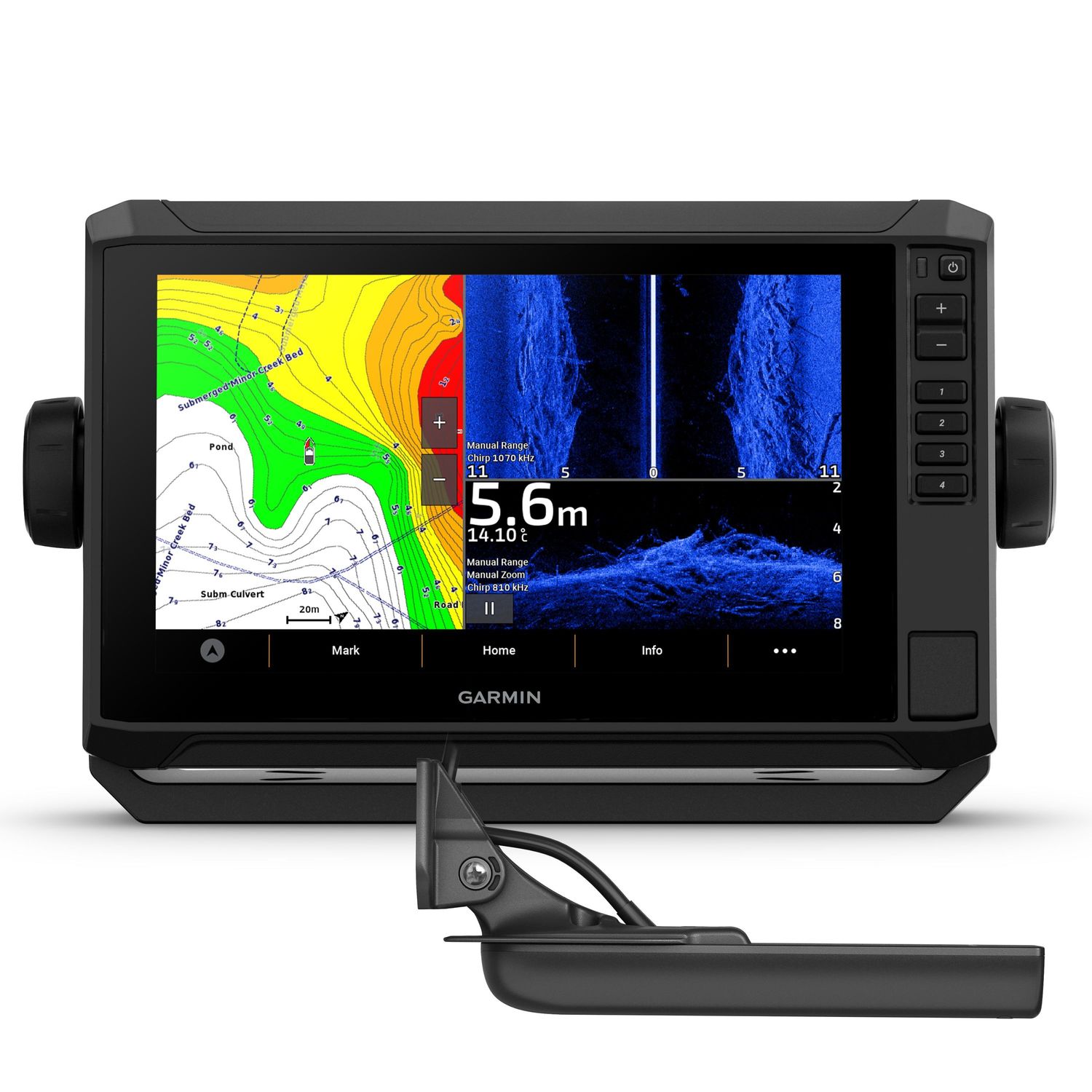 Garmin ECHOMAP UHD2 9" Kartplotter 92sv med GT56UHD-TM-svinger