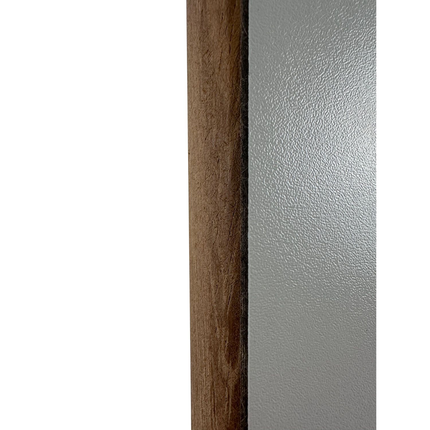 Forma Bordplate Hvit med kant i teak, 66x112cm