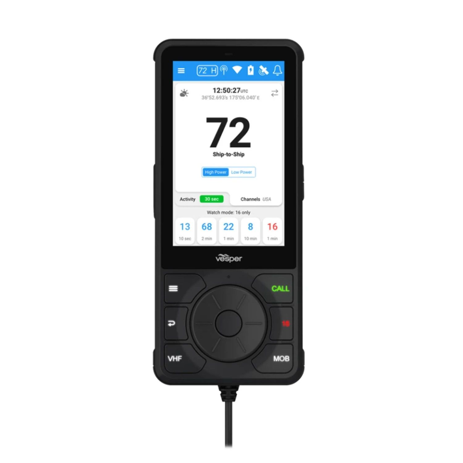 Garmin Cortex® H1, Kabelansluten handenhet