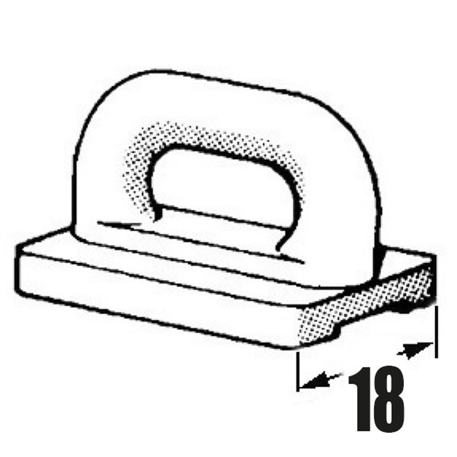 Seil Slede Rett 18 mm