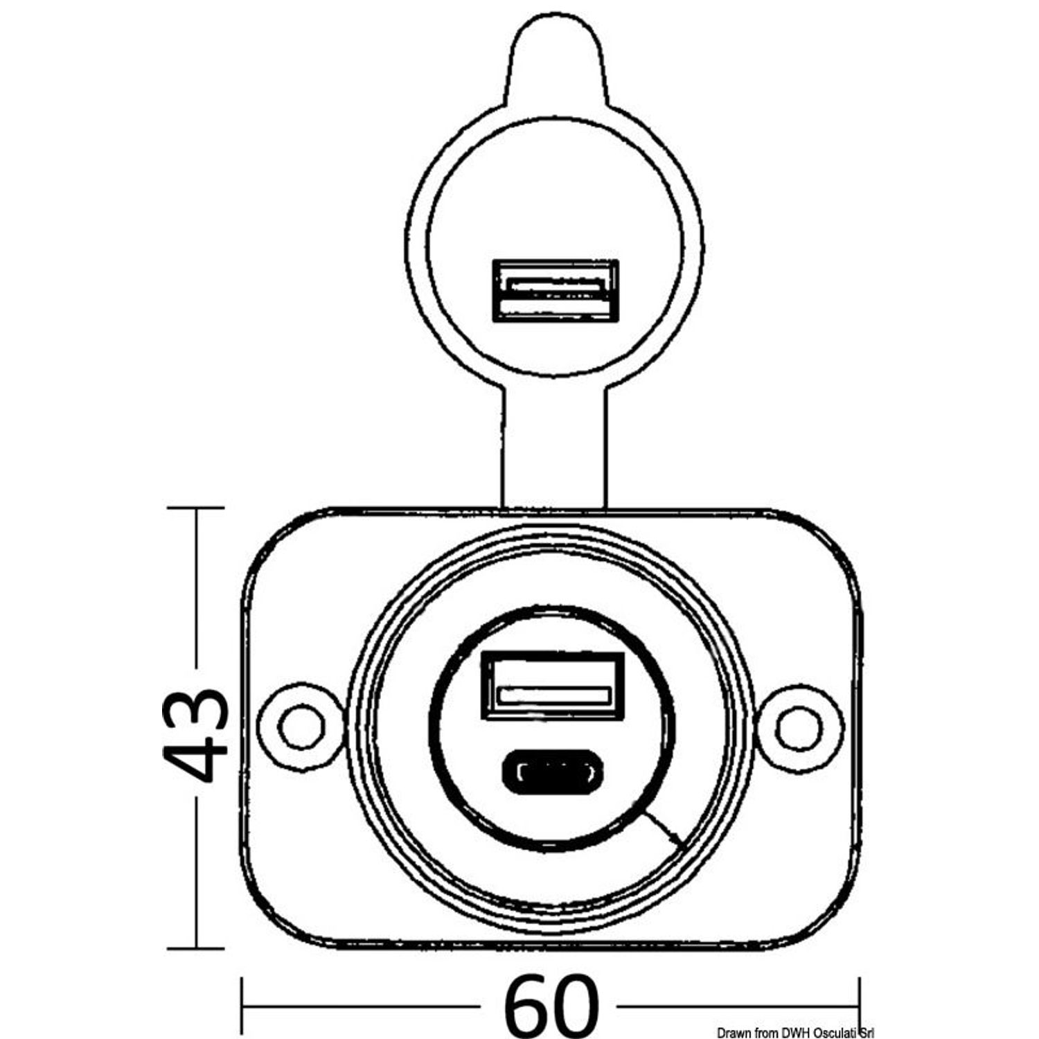 Standardi USB-pistoke +micro