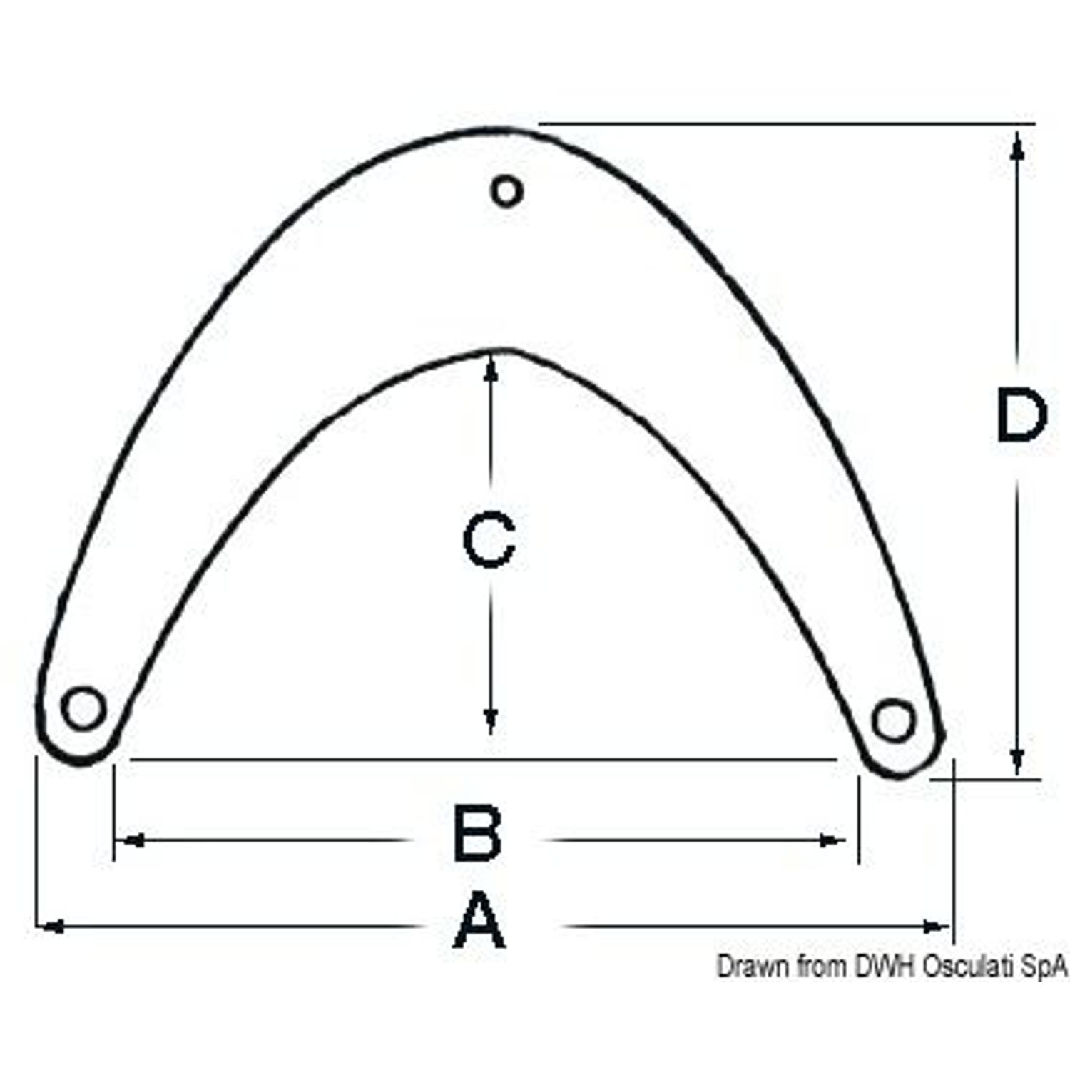 Mjukt blåst PVC-fendert 35 x 33 cm