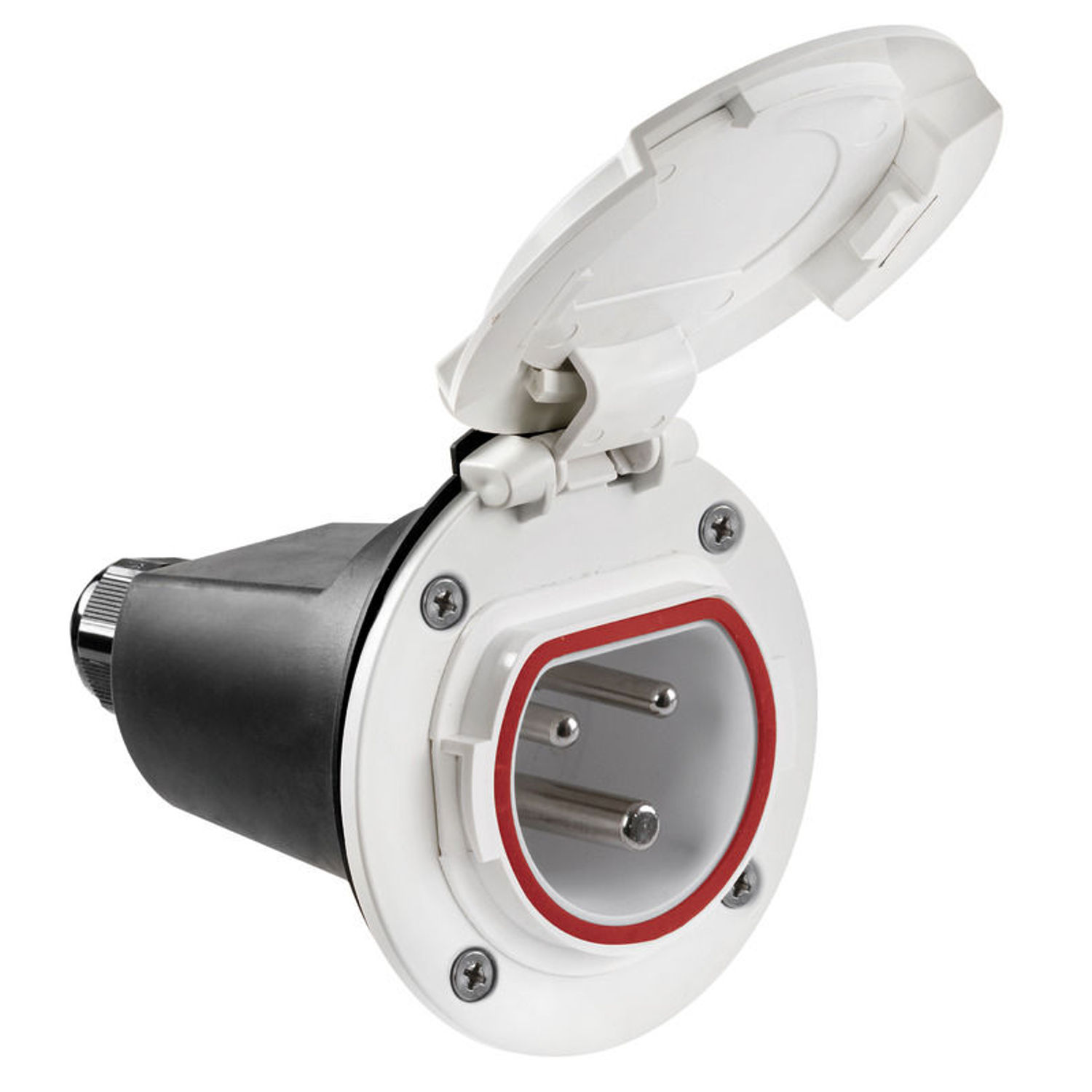 Cruiser uttag 32A SS-sockel och lock