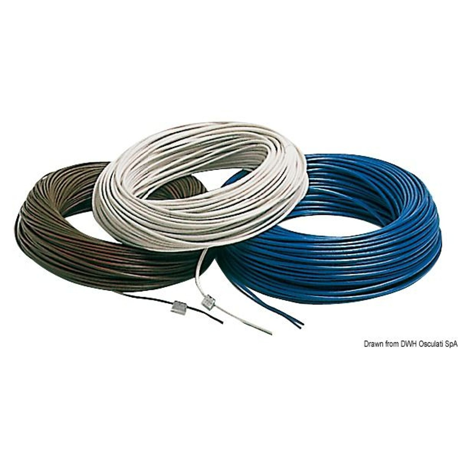 Blå kobberkabel 4 mm² 100 m