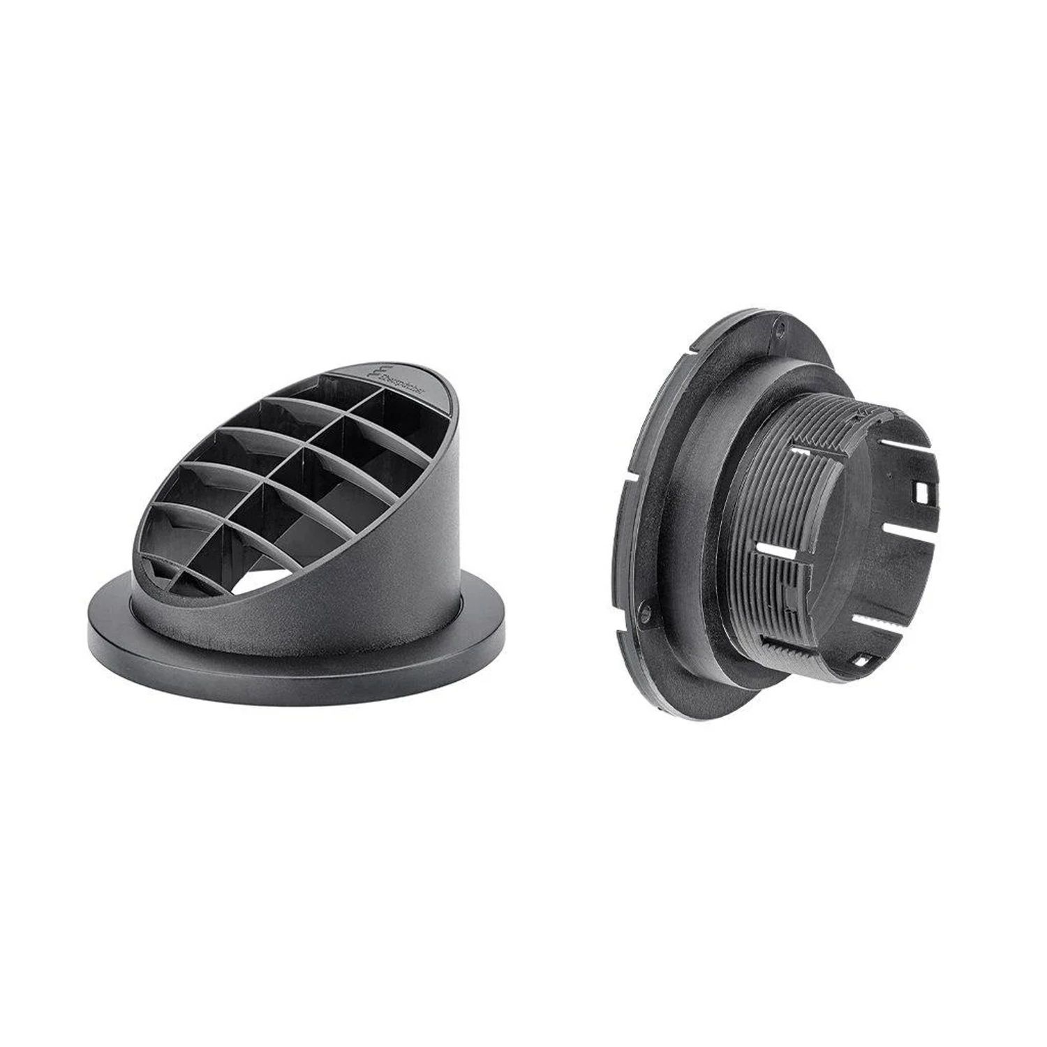 Eksosrør 60 mm åpent 30° HIGH Svart