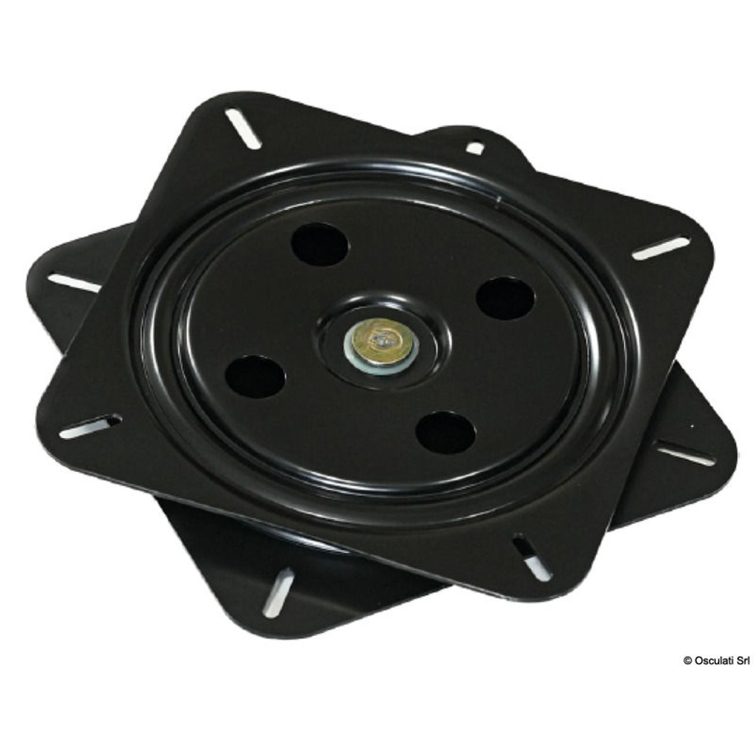 Lakkert roterende setebase i stål, styres med setet 165x165 mm