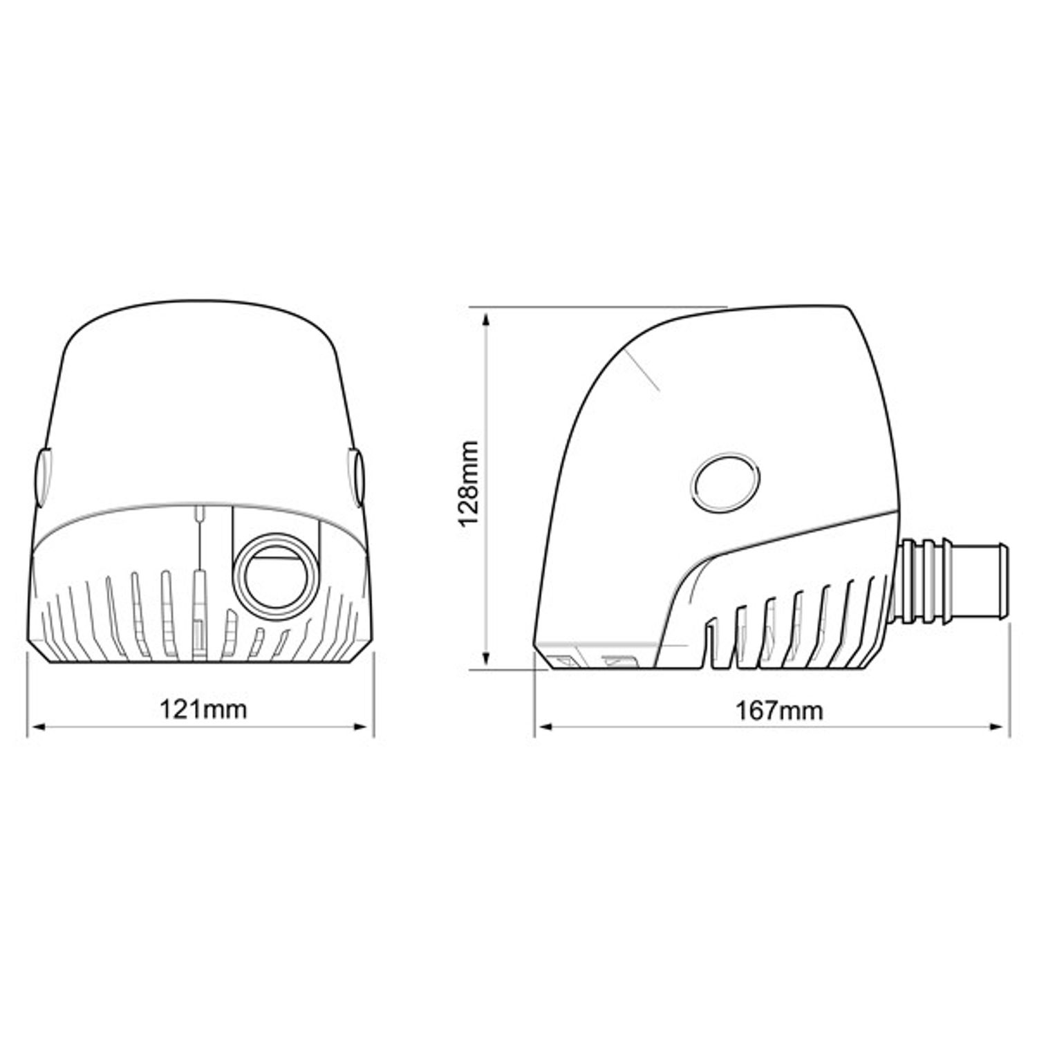 Whale Orca 1300 automaattinen tyhjennyspumppu