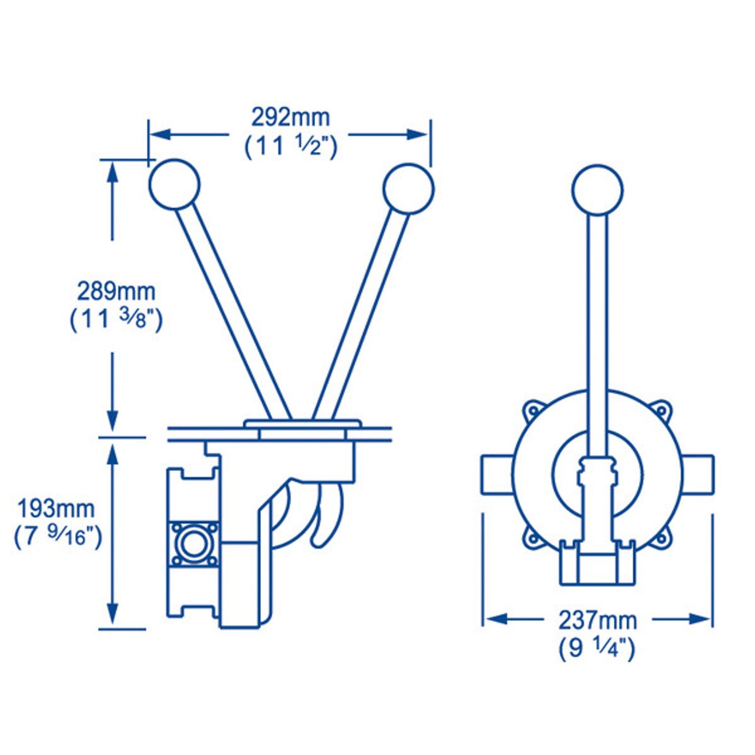 Whale lensepumpe Gusher Titan, skottmontering