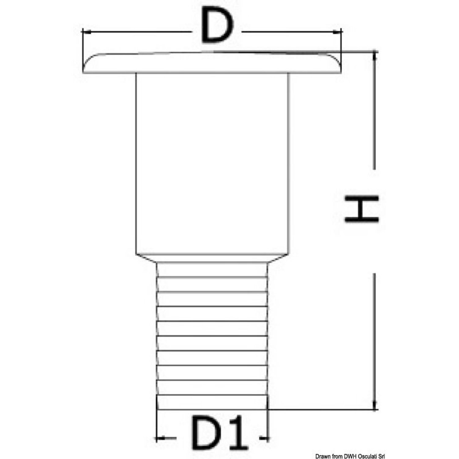 Dæksfyldning i forkromet messing med lang hals WASTE 38 mm