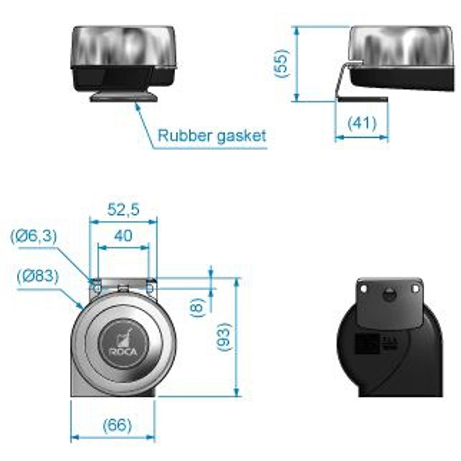 Kompakti Sarvi Yksinkertainen Ruostumaton, 12v