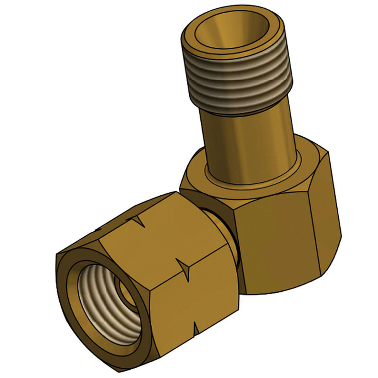 IGT 90° Vinklet Fitting til Regulatortop, 1/4''