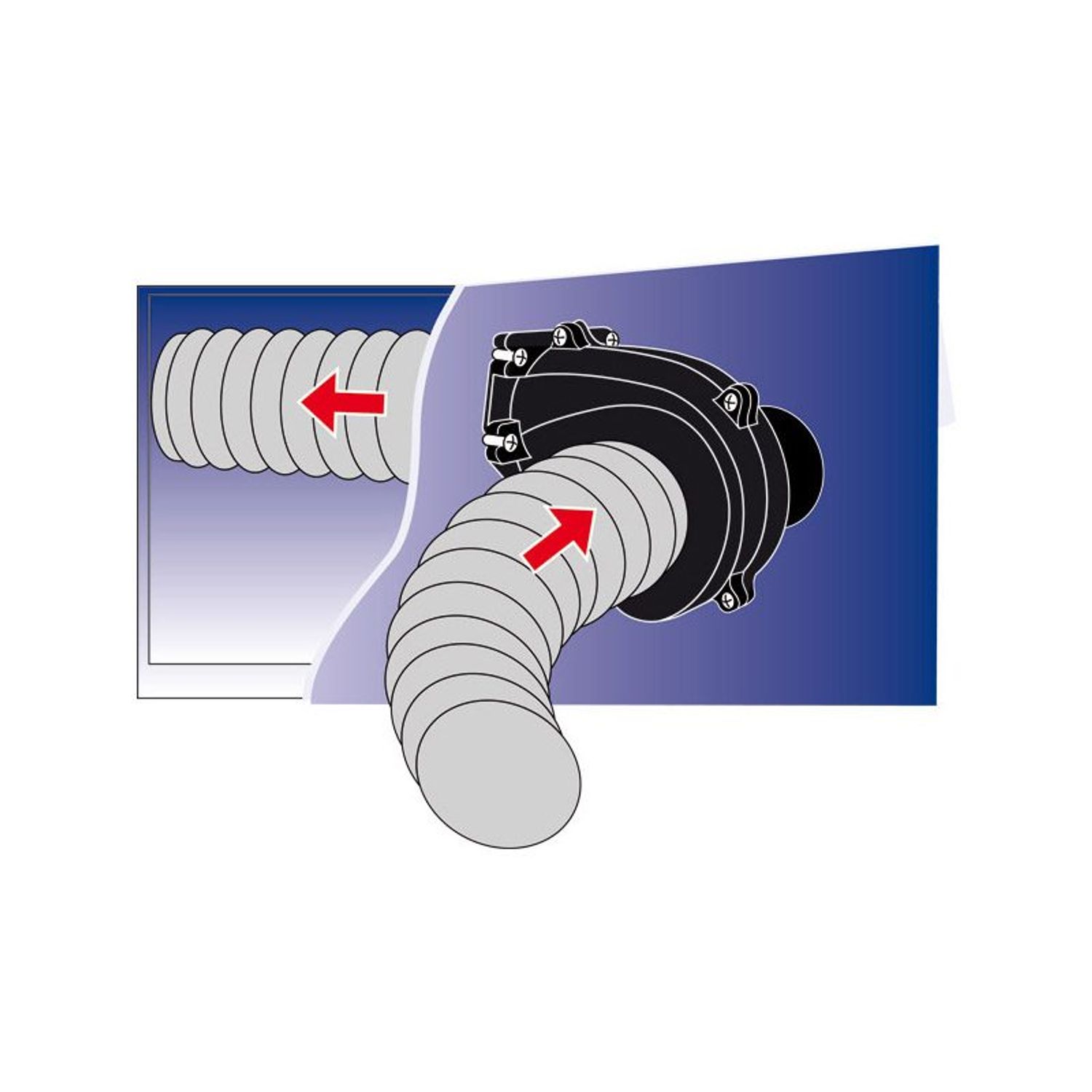 Motorrumsventilator HD 4" 7,1m3/min