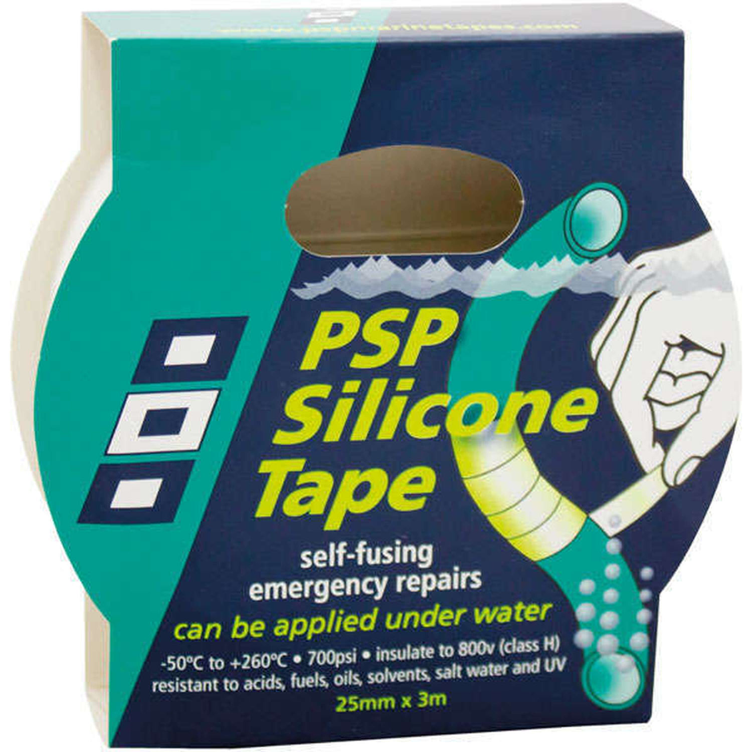 PSP Silikonetape 25mmx3m 1 Rulle