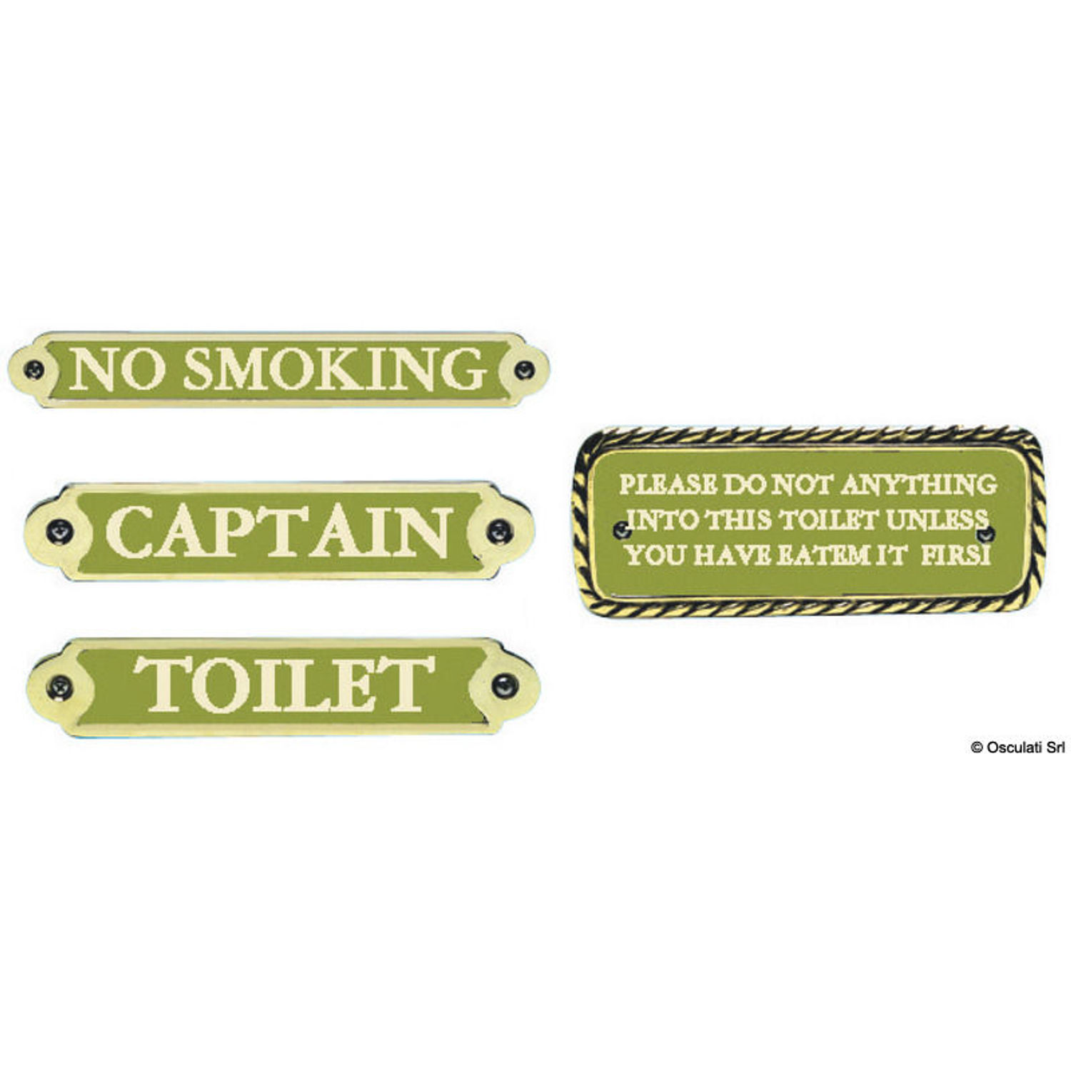 Bronzeskilt NO SMOKING