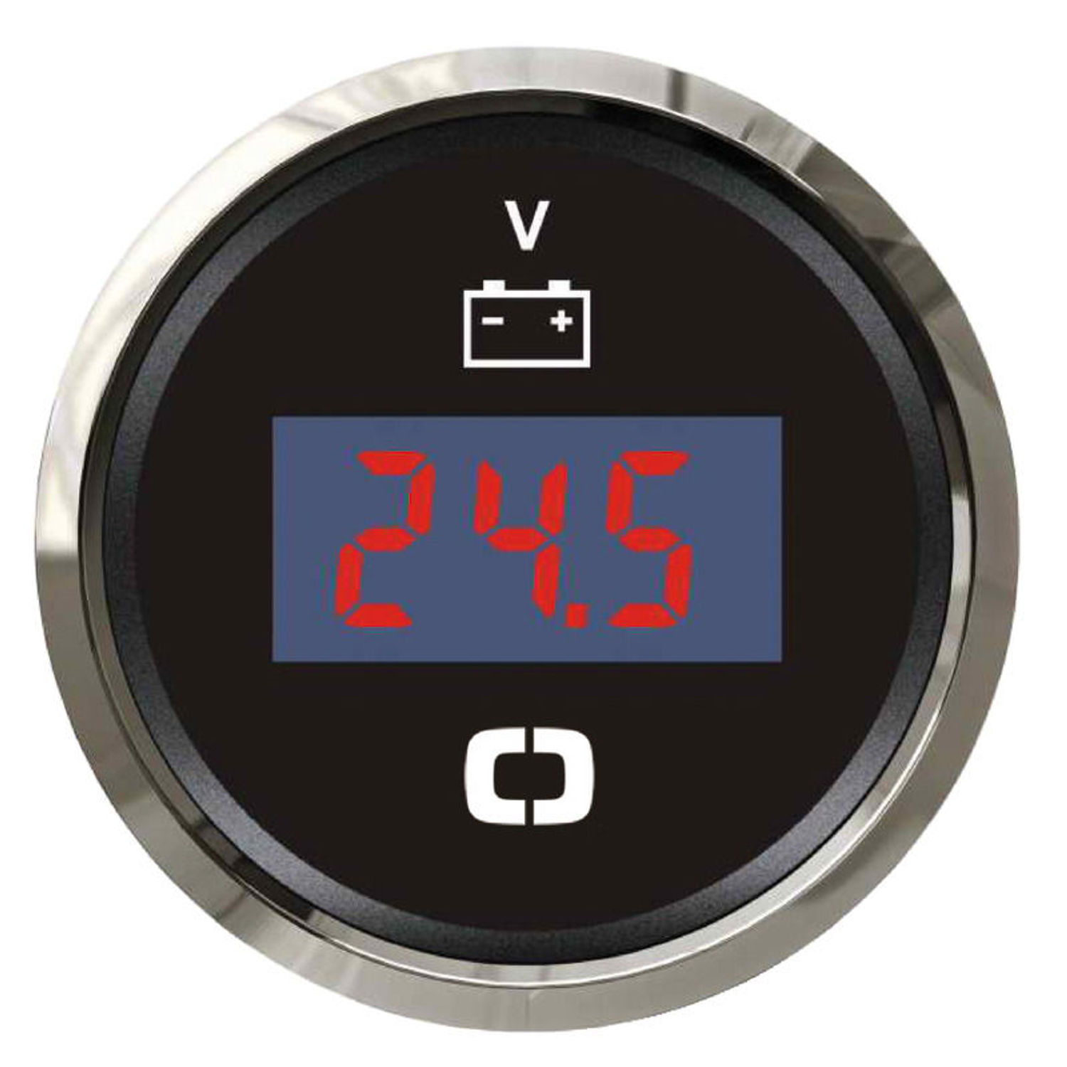 Digital voltmeter 8/32 V svart/glansig