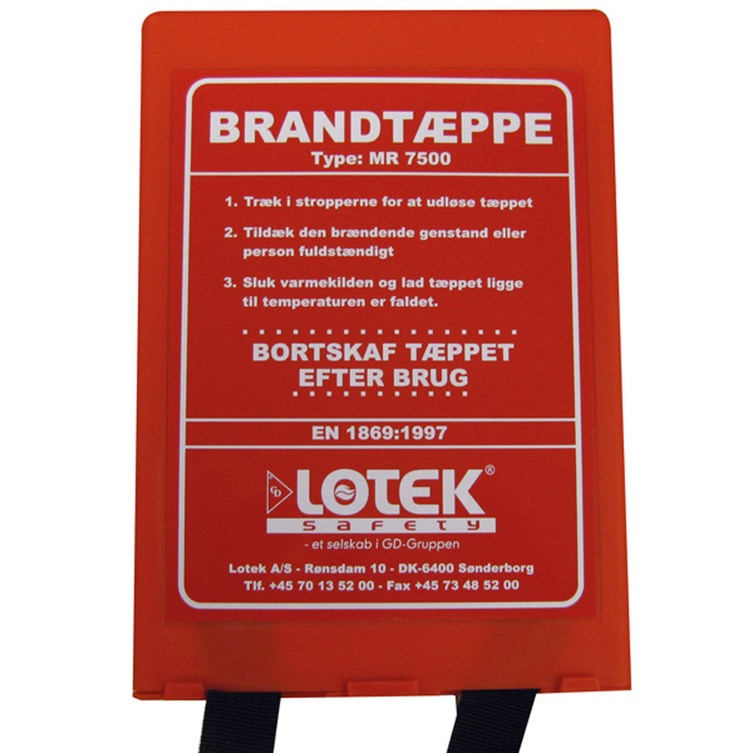 Falck Brandtæppe i Boks, 1,2x1,8m