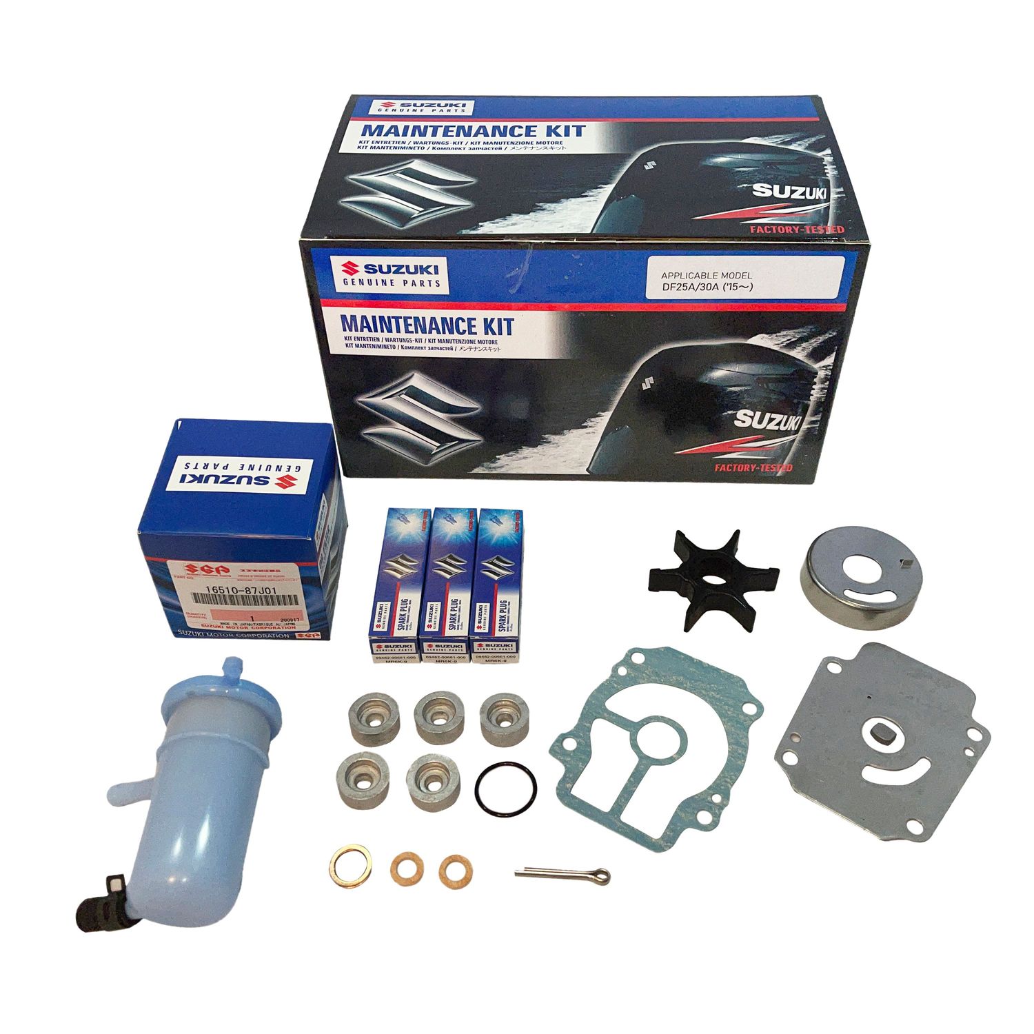 Suzuki service-kit,df25a/30a 2015 og frem