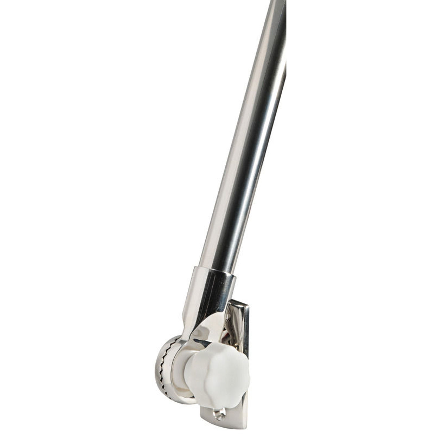 Sammenleggbar LED-lanternestang 360° hvit plast 60 cm