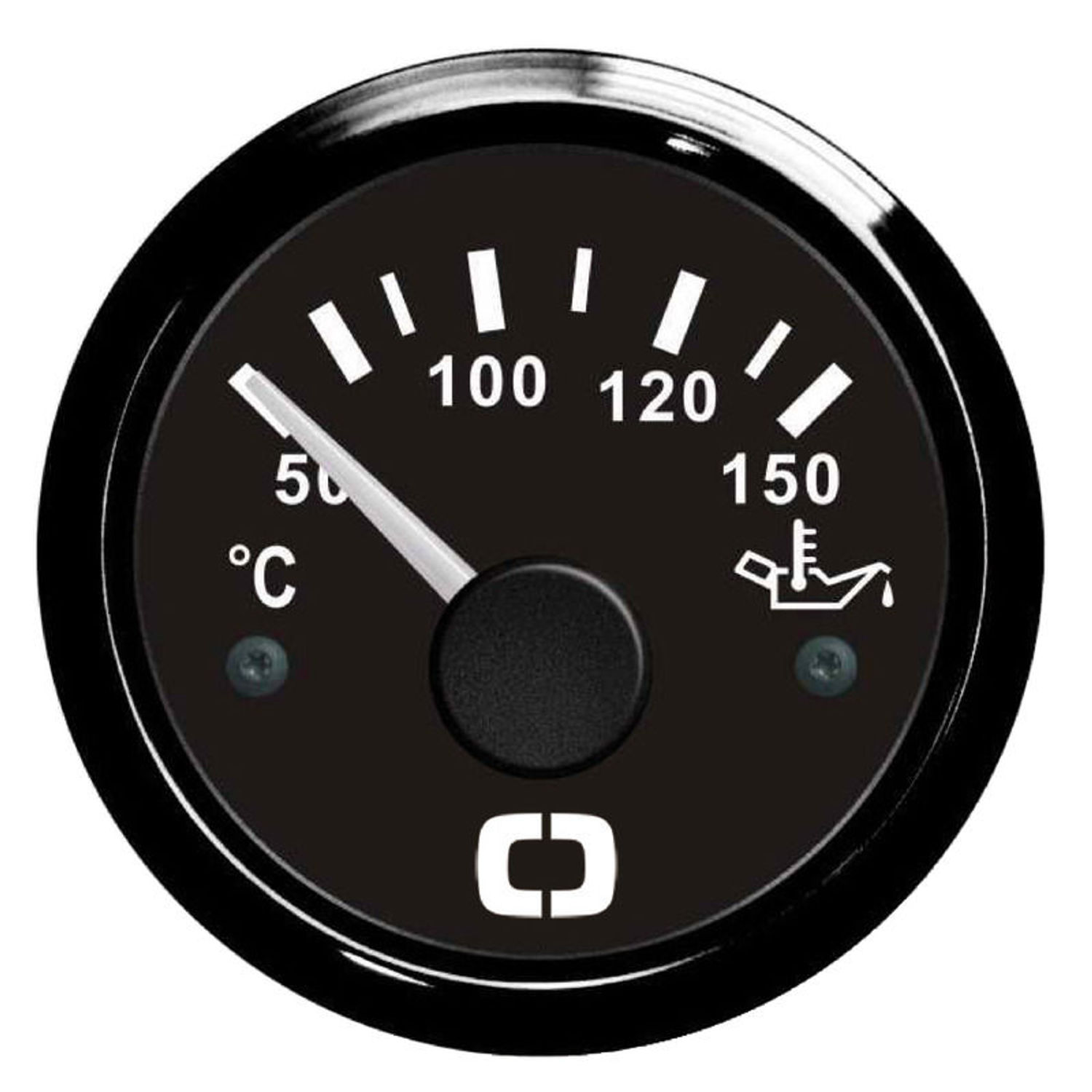 Oljetemperaturmätare 50/150° vit/glansig