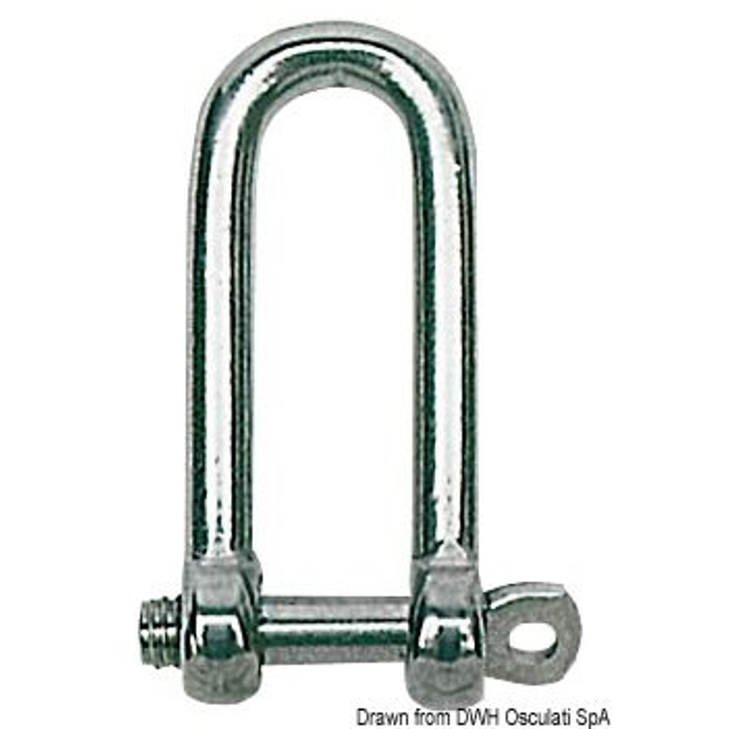 Lång schackel AISI 316 4 mm