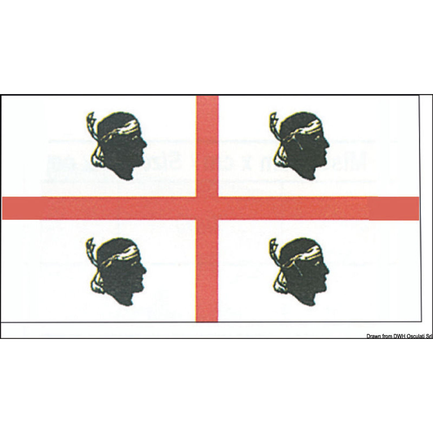 Sardinian lippu 20 x 30 cm