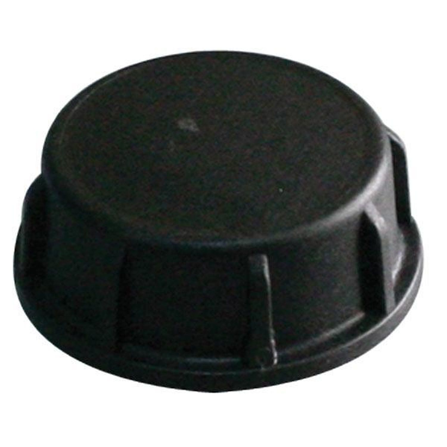 Plast dæksel sort 1 1/2" gevind