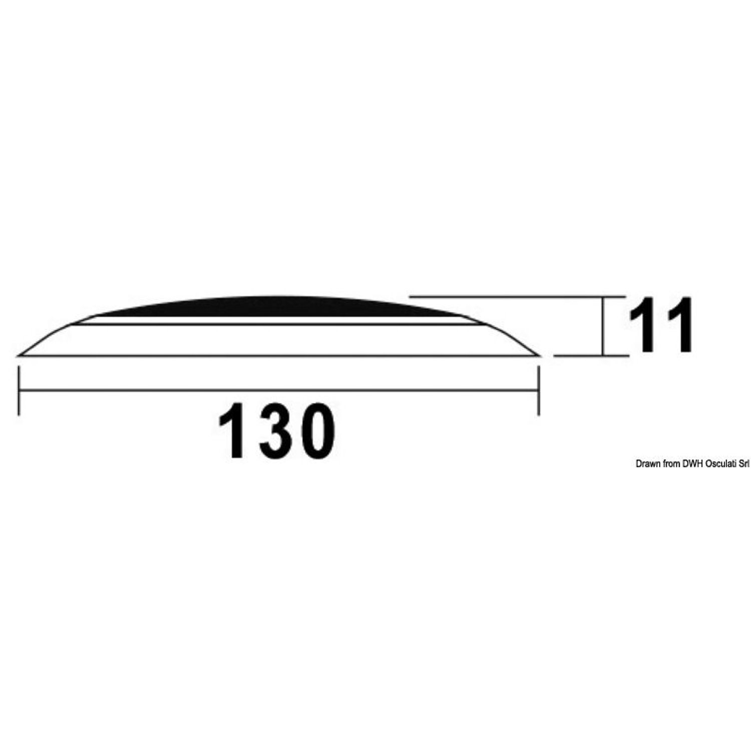 Dag/natt LED-taklampe uten innfelling, forkrommet