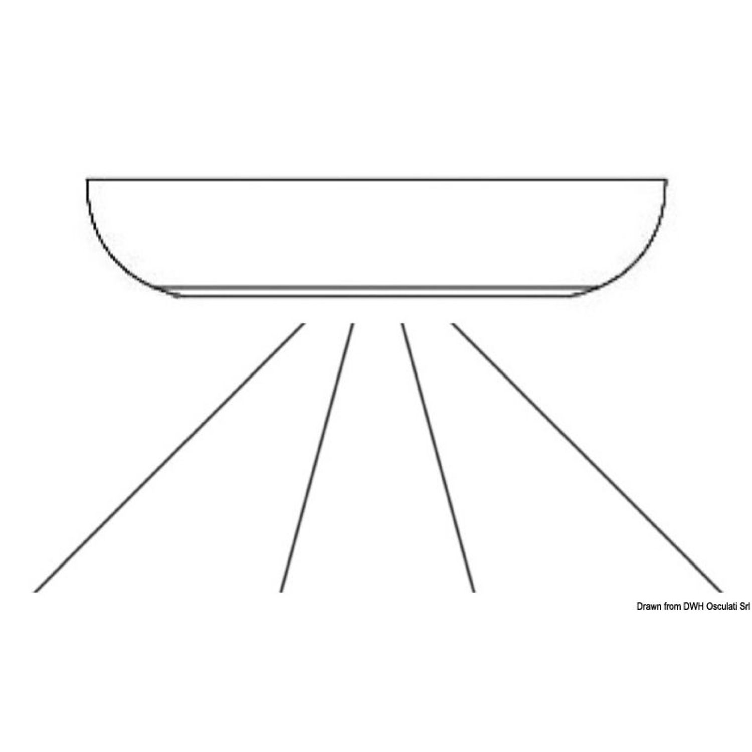 LED-kattovalaisin kosketuskytkimellä 12/24V
