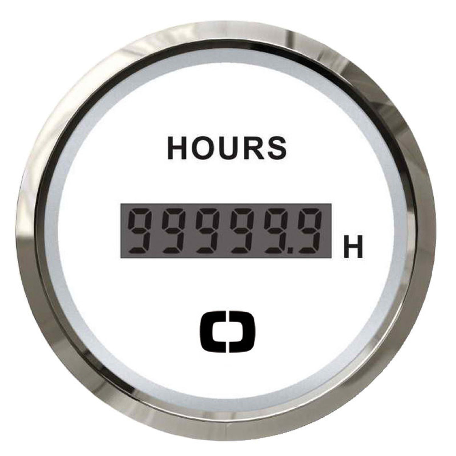 Digital timeteller hvit/blank