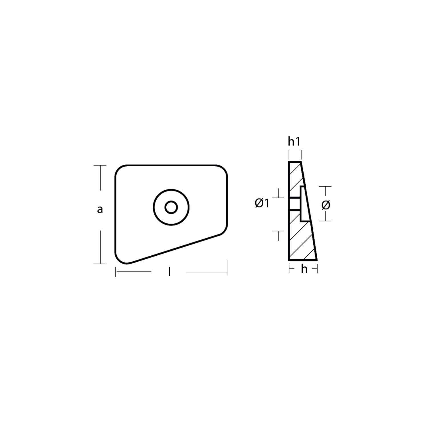 Sinkanode for OMC 20 - 35Hk