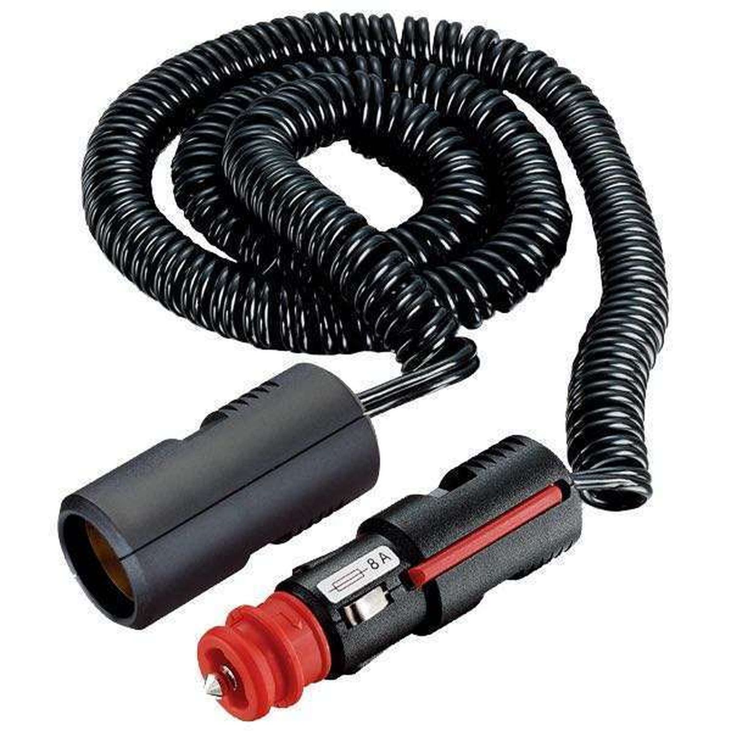 Universalstik Spiralledning & Cigarudtag, 12/24v, 8a